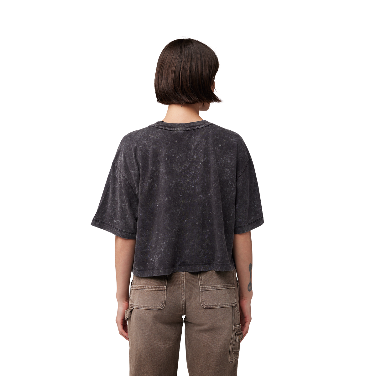 Womens Throttle Oversized Crop Tee