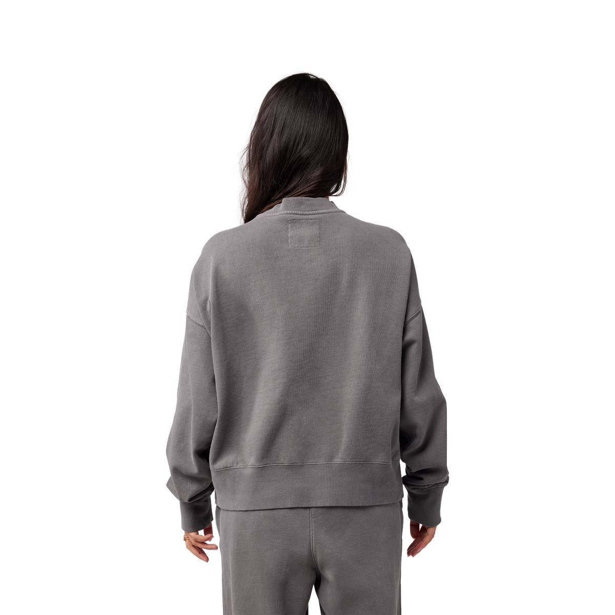 Womens Wordmark Oversized Crew Pullover