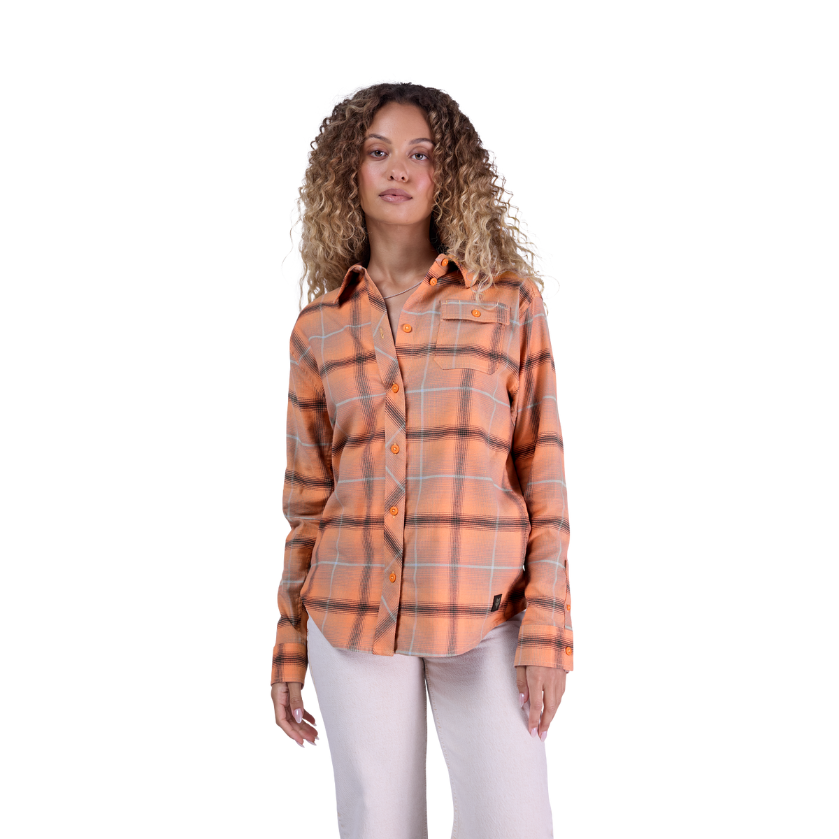 Womens Survivalist Stretch Flannel Long Sleeve Shirt